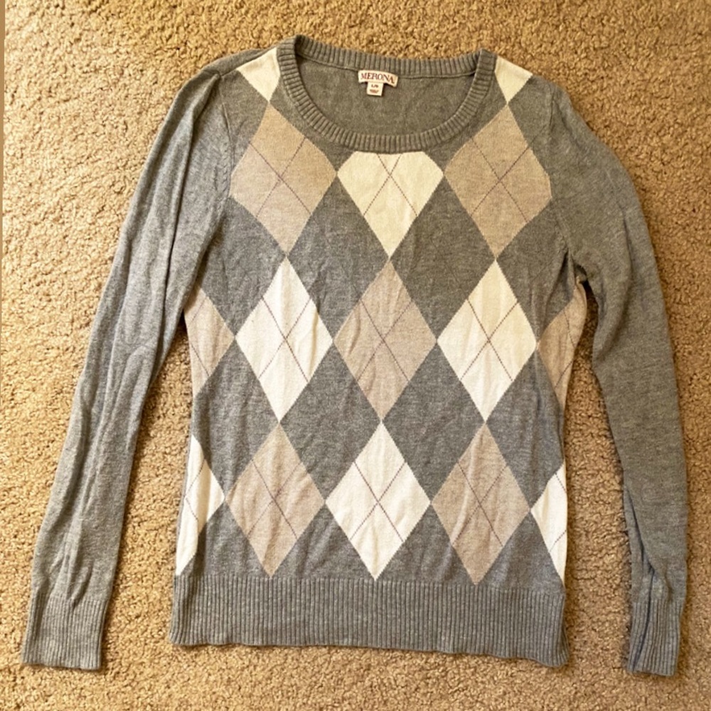 Merona | Argyle crew sweater